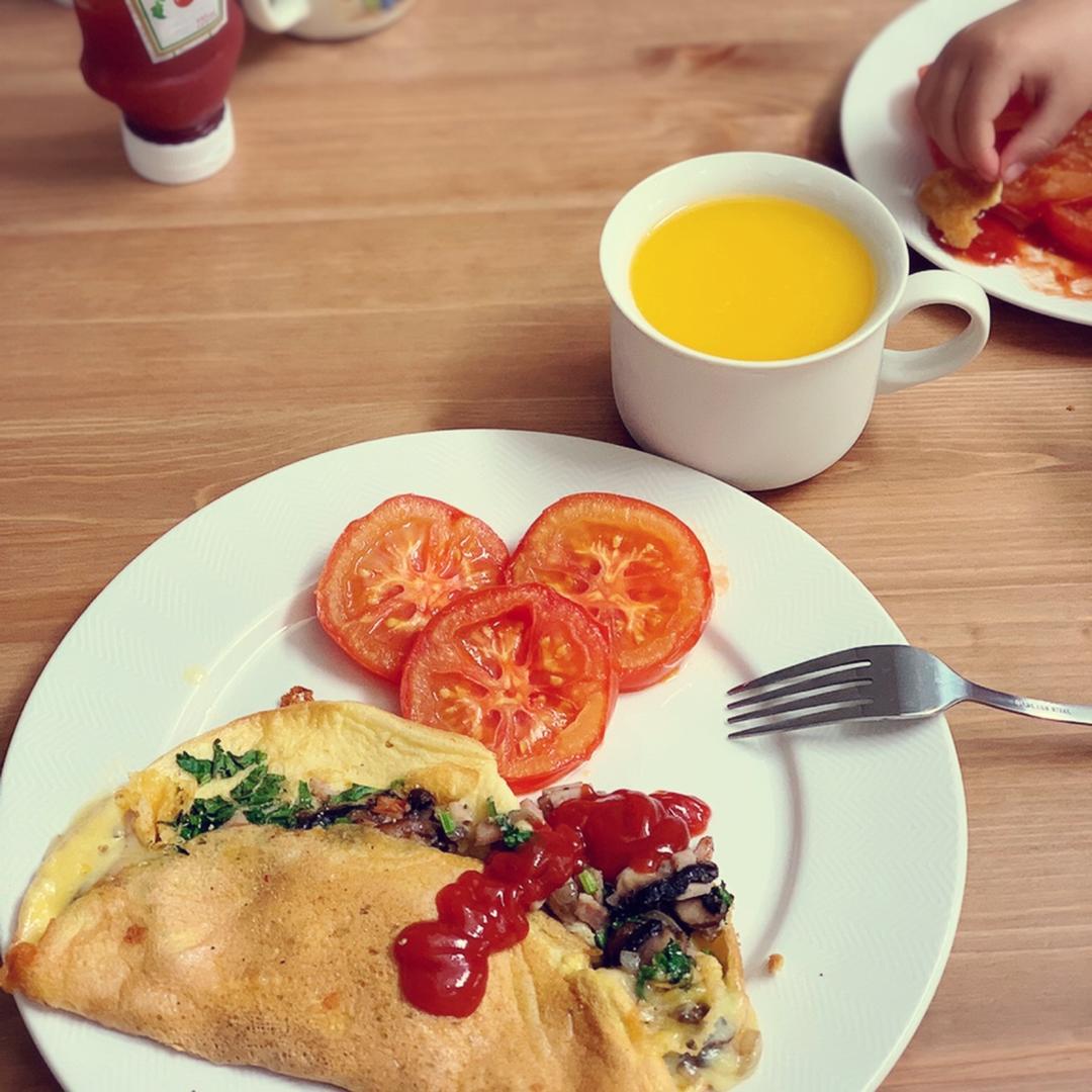 French omelete椰子油