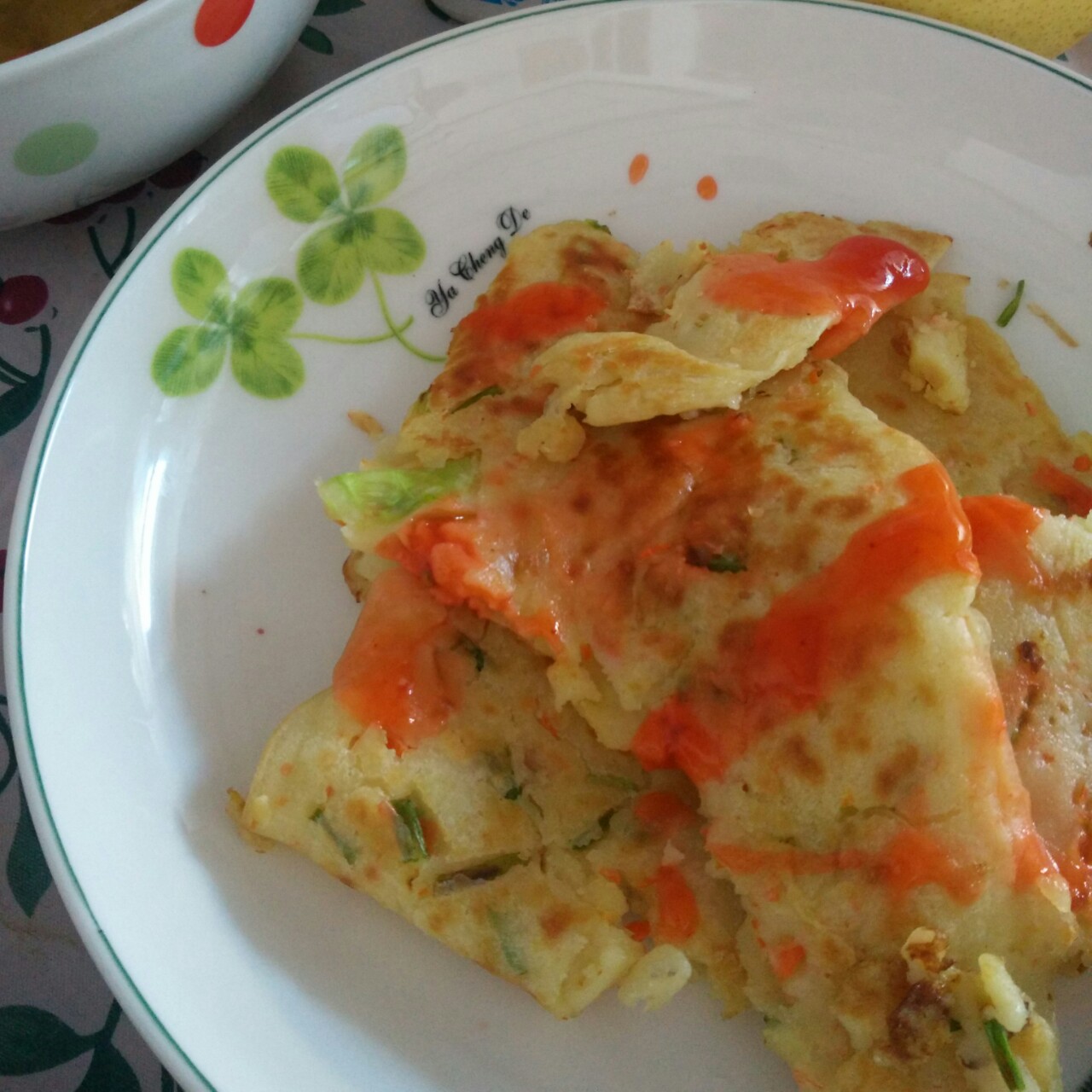 美味的杂蔬煎饼