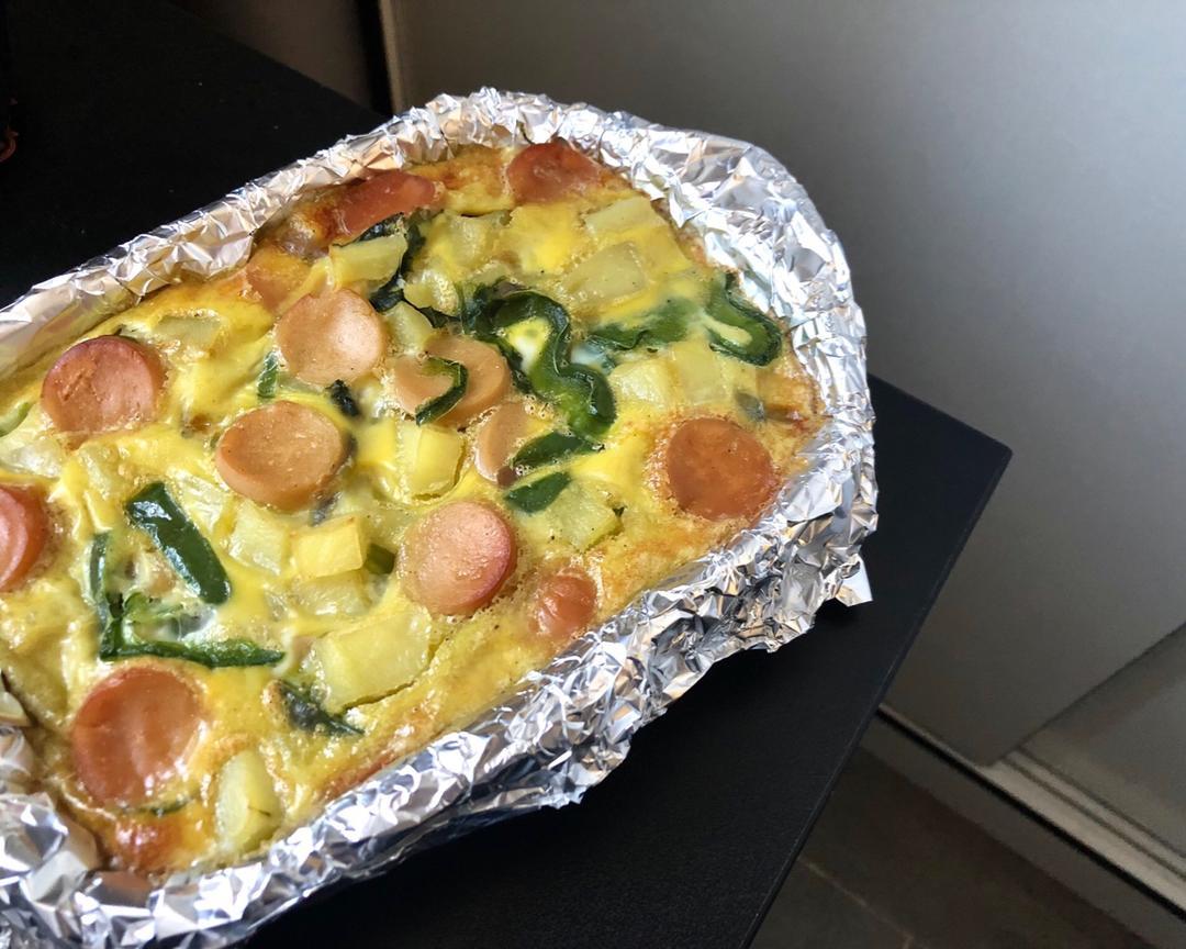 好吃又健康的快手烤蔬菜火腿土豆的做法