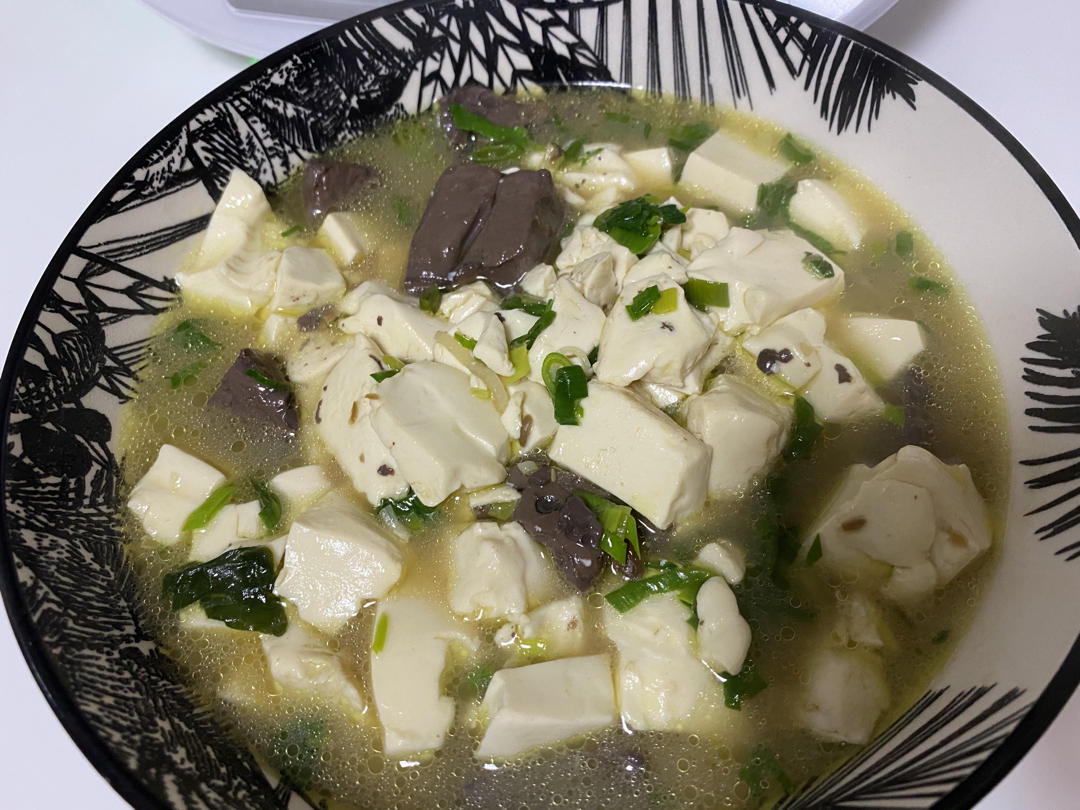 美味不辣的鸭血烧豆腐