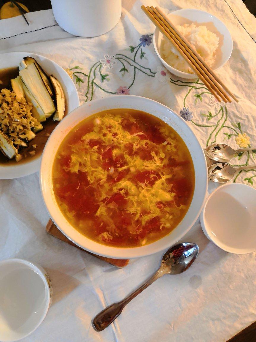 西红柿蛋汤（无油夏天必备）