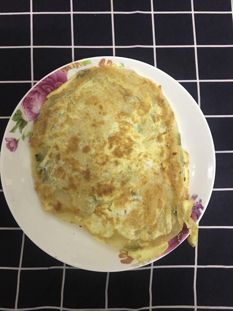 鸡蛋葱油饼                  （更新饼坯保存方法）