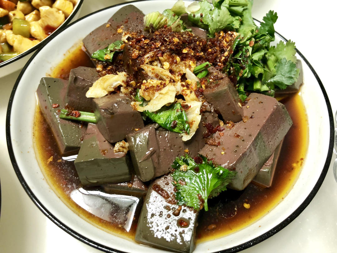 zhang711做的冒羊血辣子蒜羊血