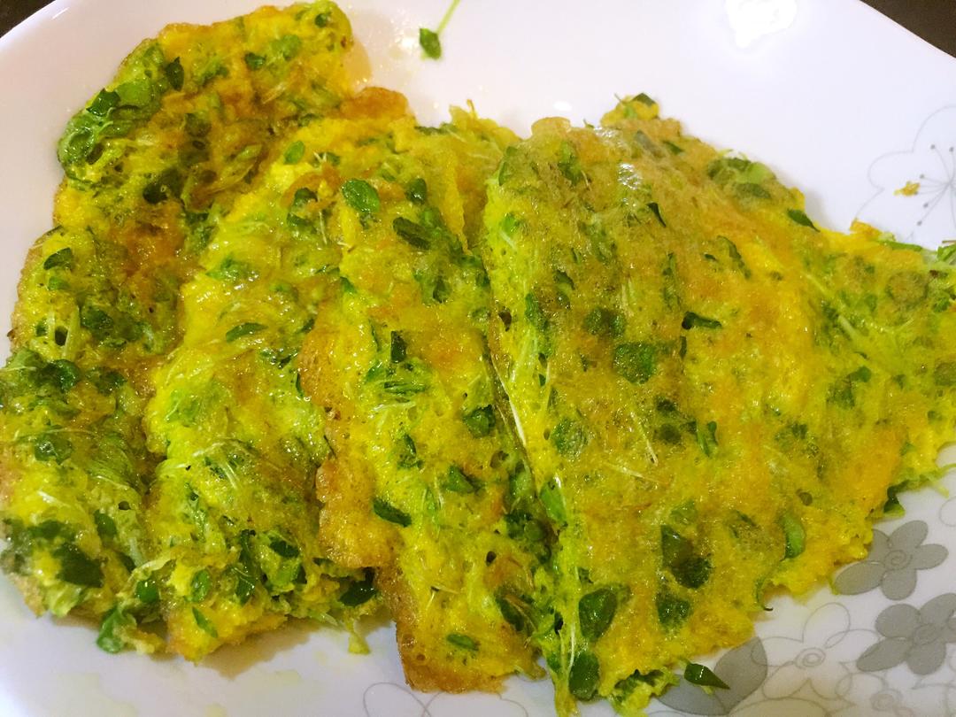 香椿芽苗摊鸡蛋