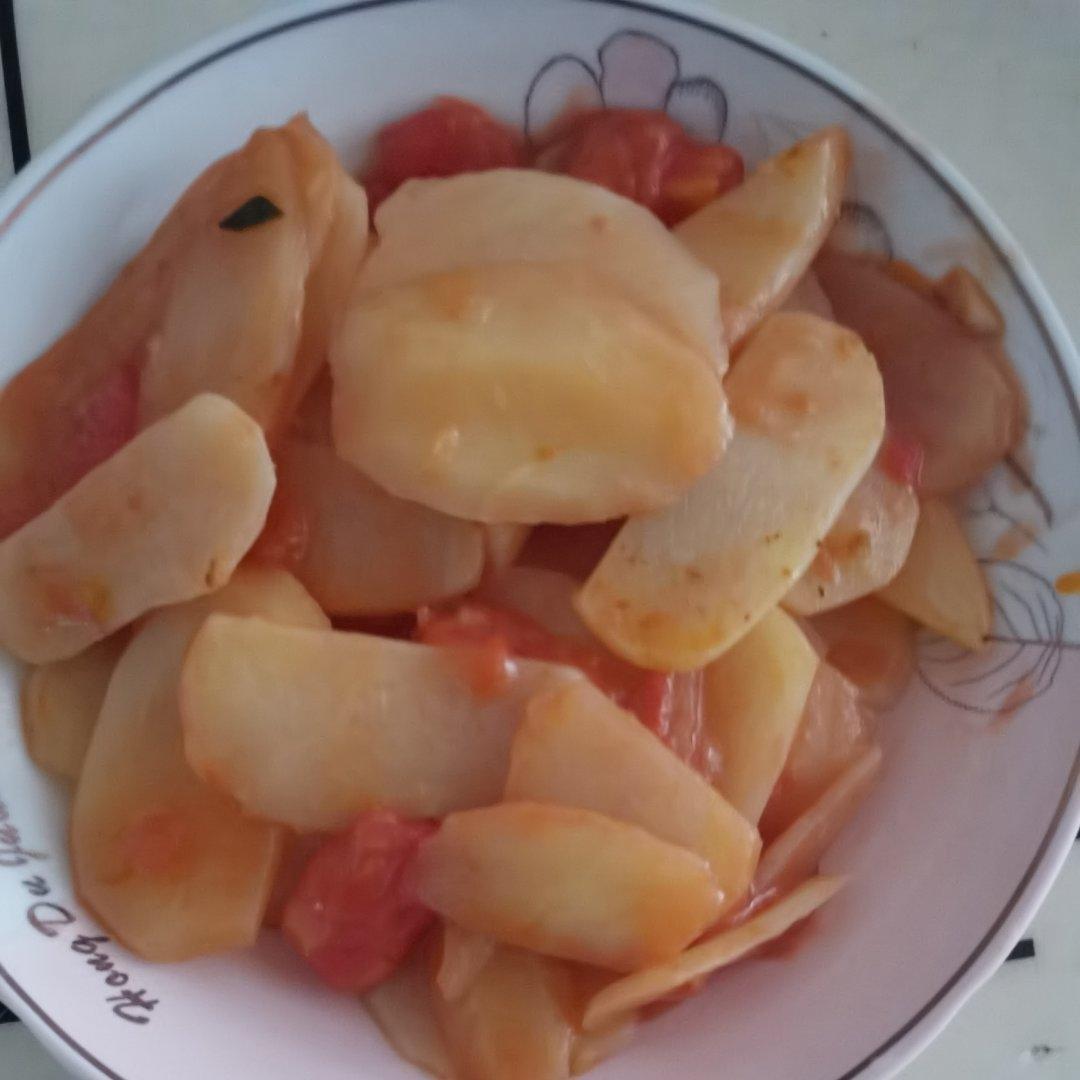 西红柿炒土豆片