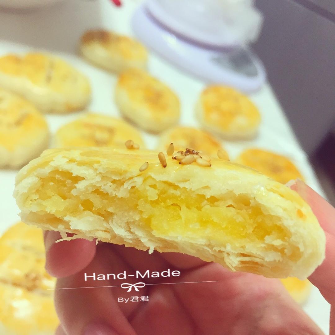 奶黄馅老婆饼（蛋糕店级）！