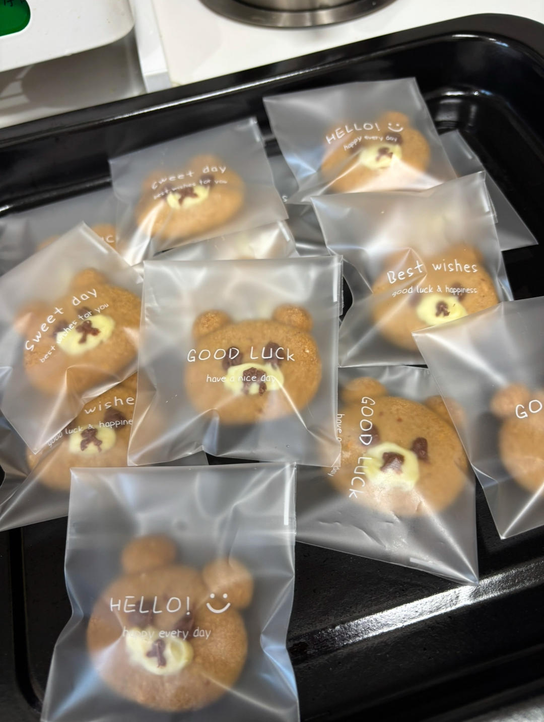 小熊杏仁可可曲奇饼干