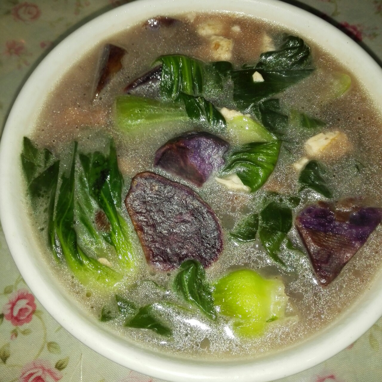 南瓜紫薯汤