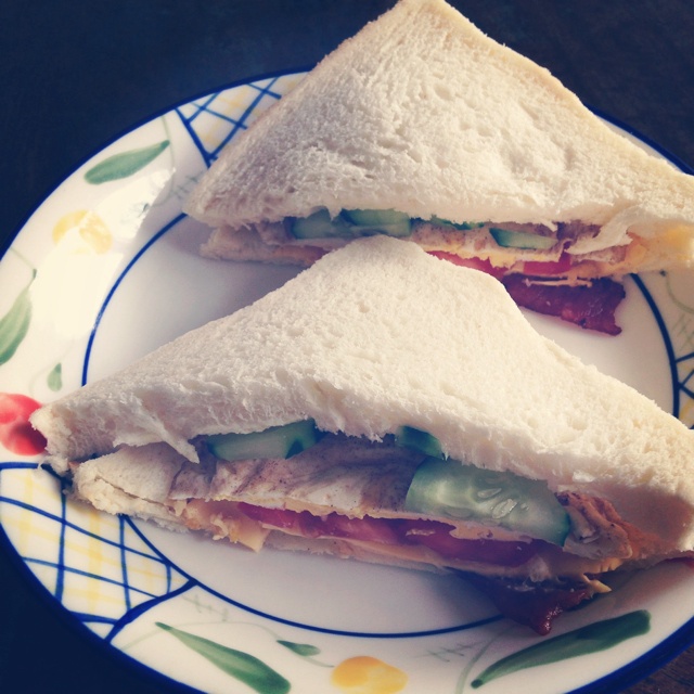 火腿芝士蛋三文治