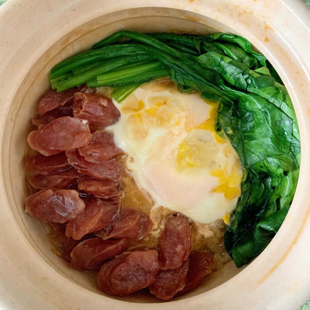 香喷喷的🍲腊肠煲仔饭（砂锅版）超简单神速
