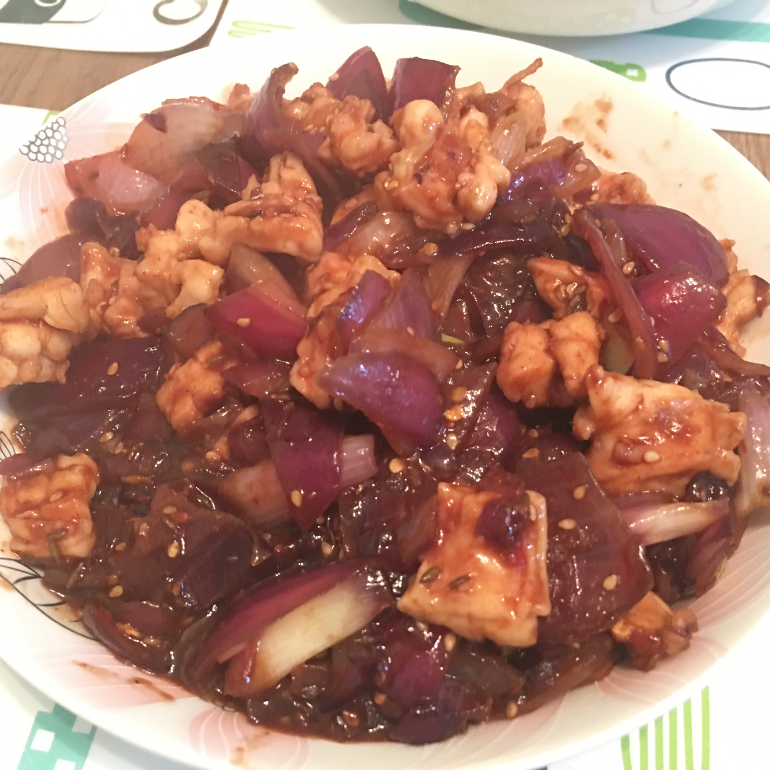 平底锅版铁板鱿鱼