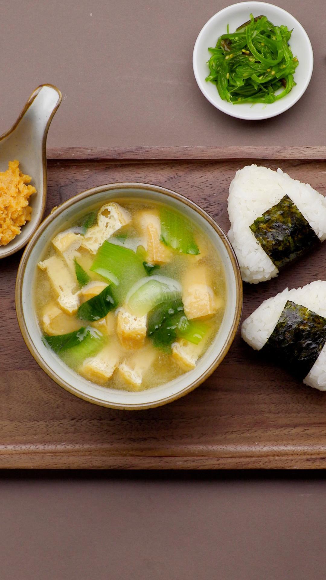 油菜豆泡味噌汤