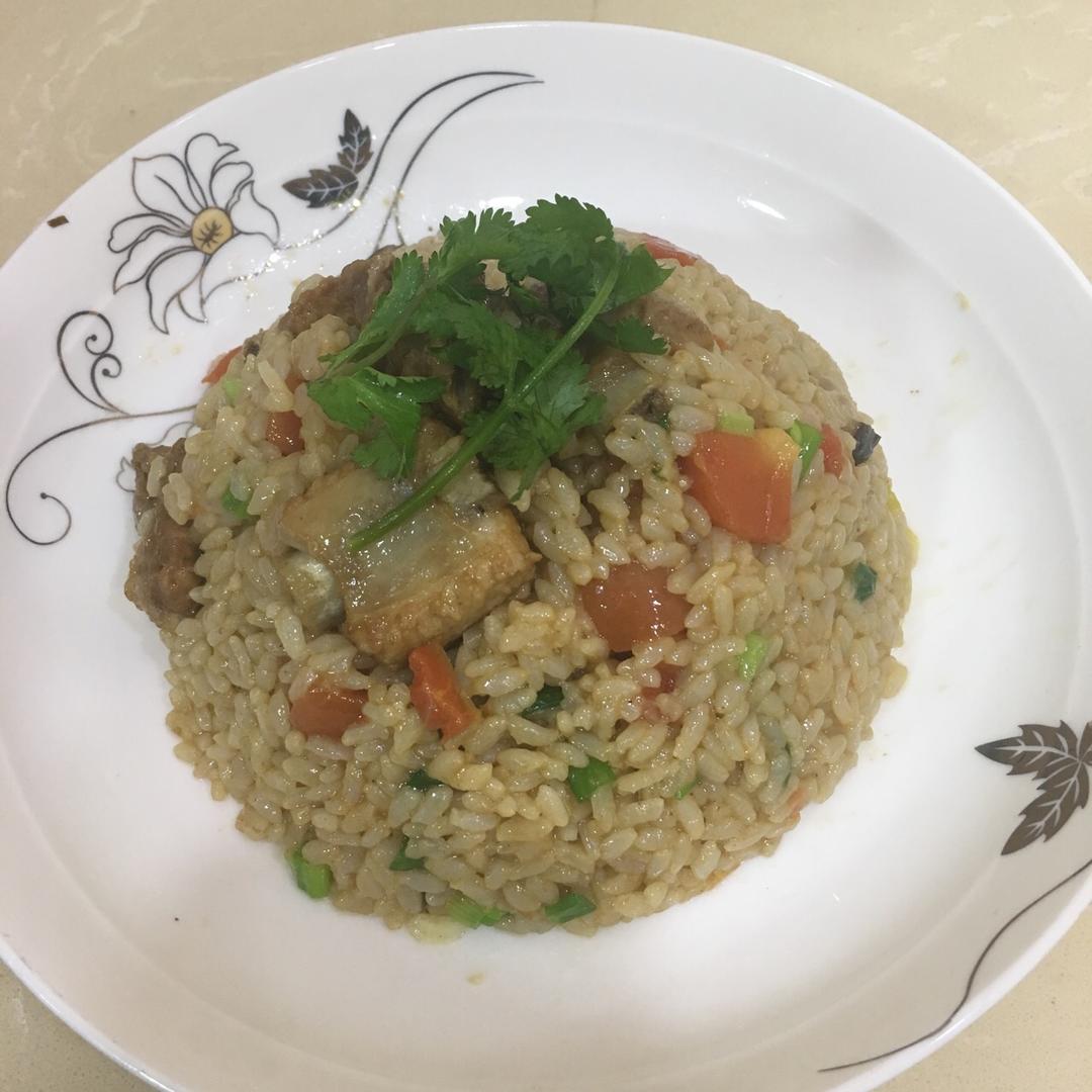 喷香排骨饭的做法