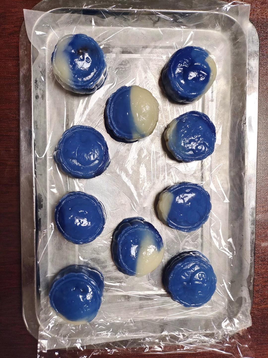 免蒸免烤㊙️简单易学丨超美青花瓷冰皮月饼