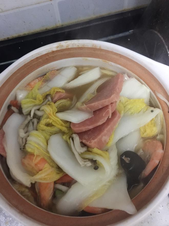 鲜虾豆腐白菜砂锅的做法