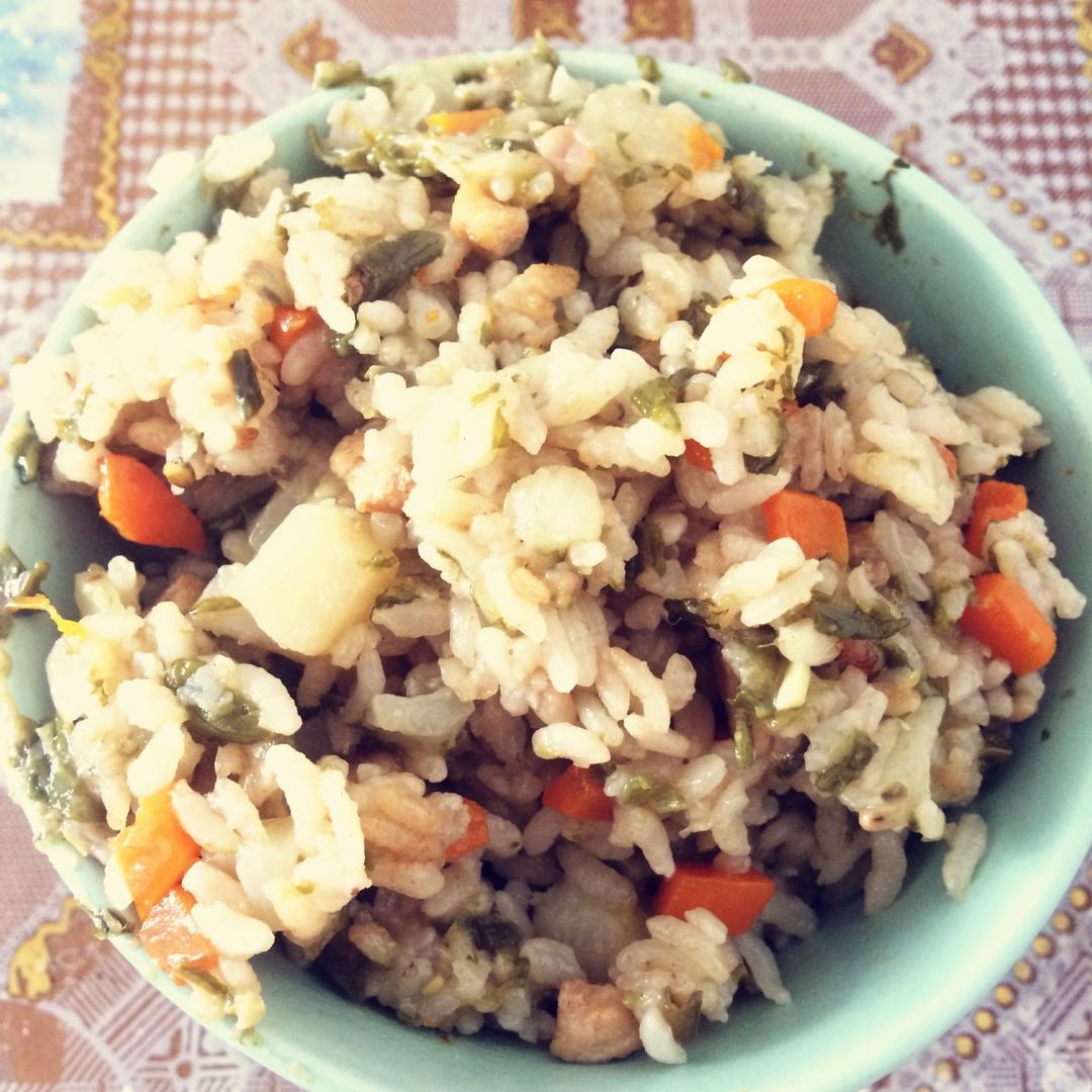 豆角焖饭