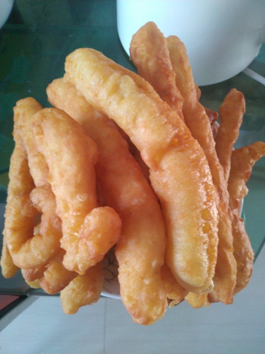 自制无泡打粉油条
