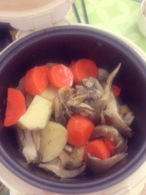 土豆西红柿蘑菇番茄汤（电饭锅版）的做法 步骤3