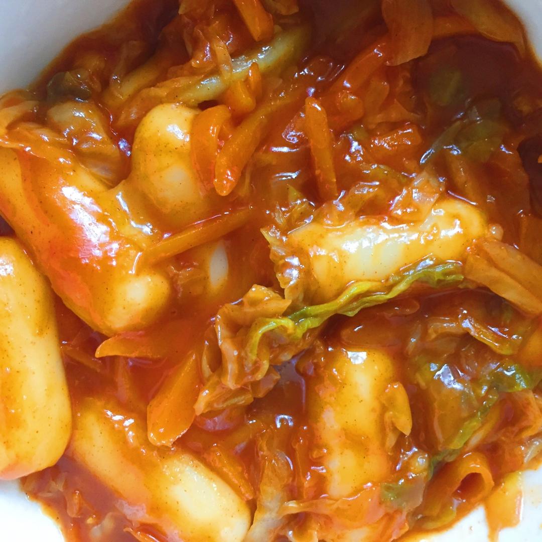 韩式辣炒年糕（or网红芝士套路之芝心年糕）