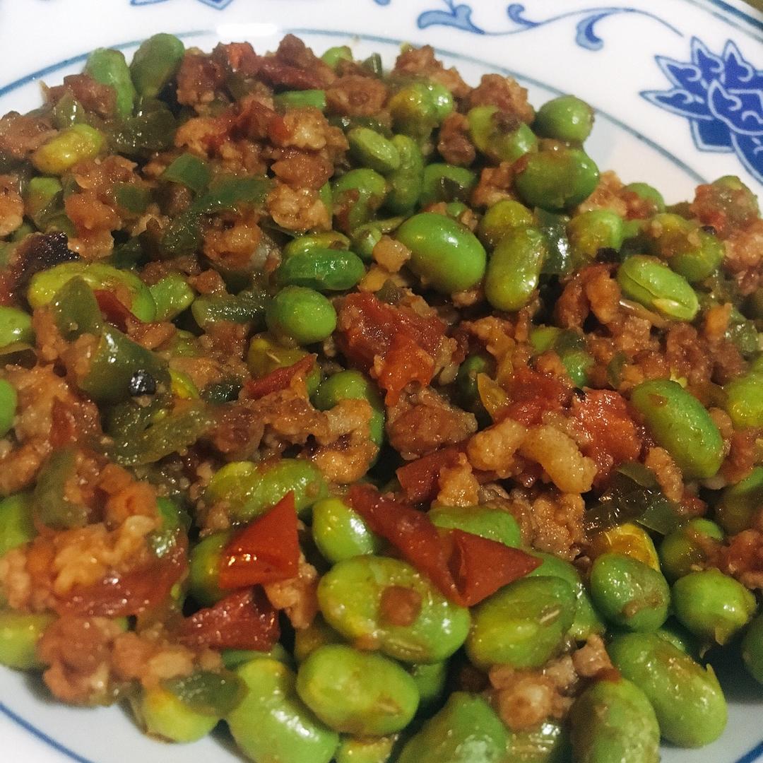 下饭菜 肉末毛豆