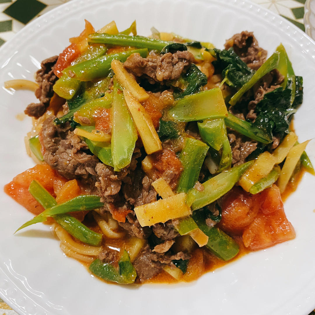 湿炒牛肉粿条（家庭版）