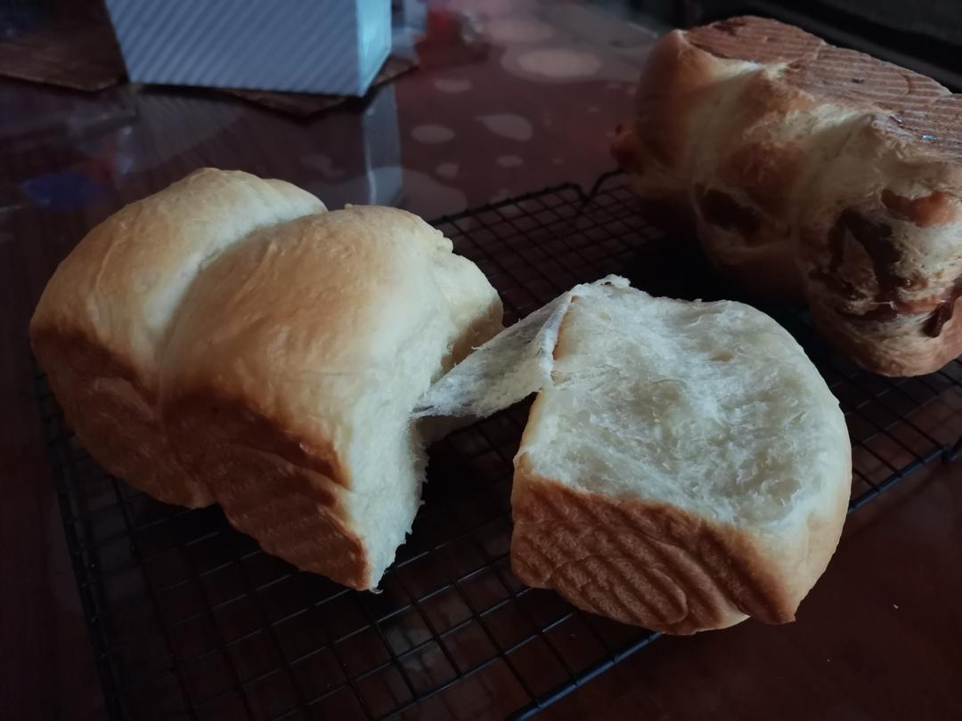 奶香手撕面包吐司，超简单！面包机+松下蒸烤箱