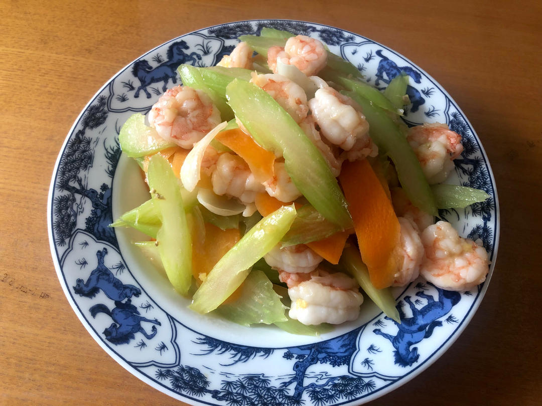 西芹炒虾仁