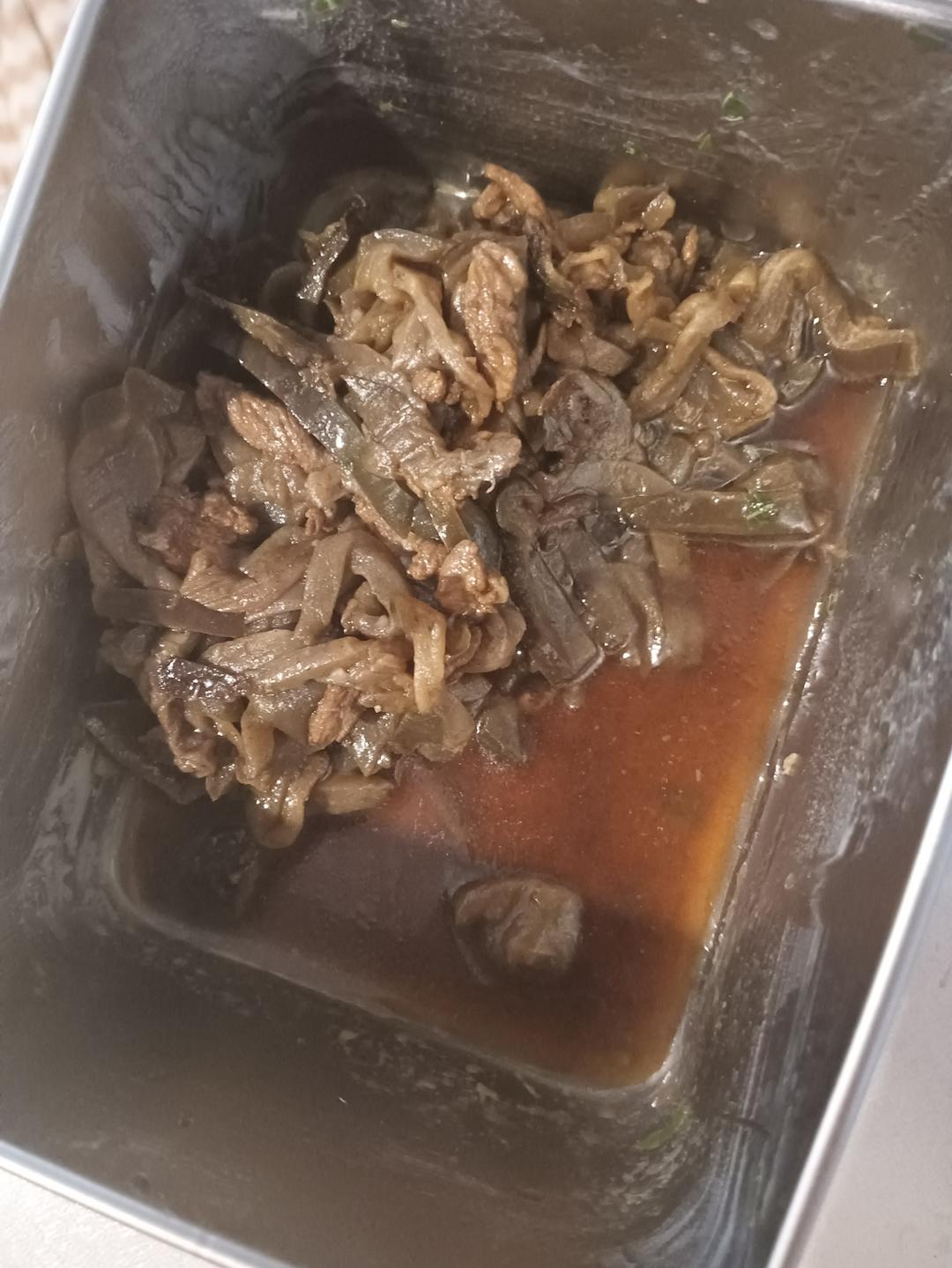 肉炒茄子丝