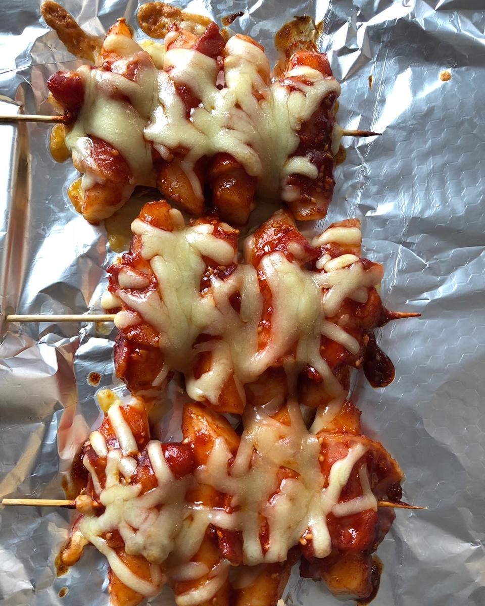 串烤培根辣年糕