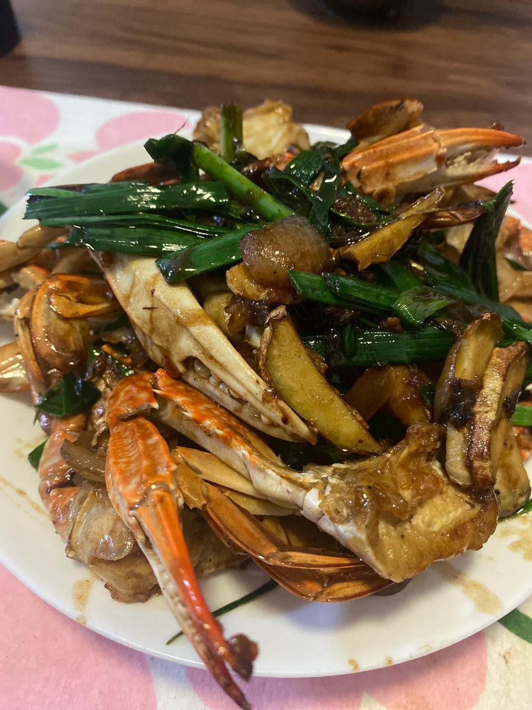 锅气十足🔥姜葱炒蟹