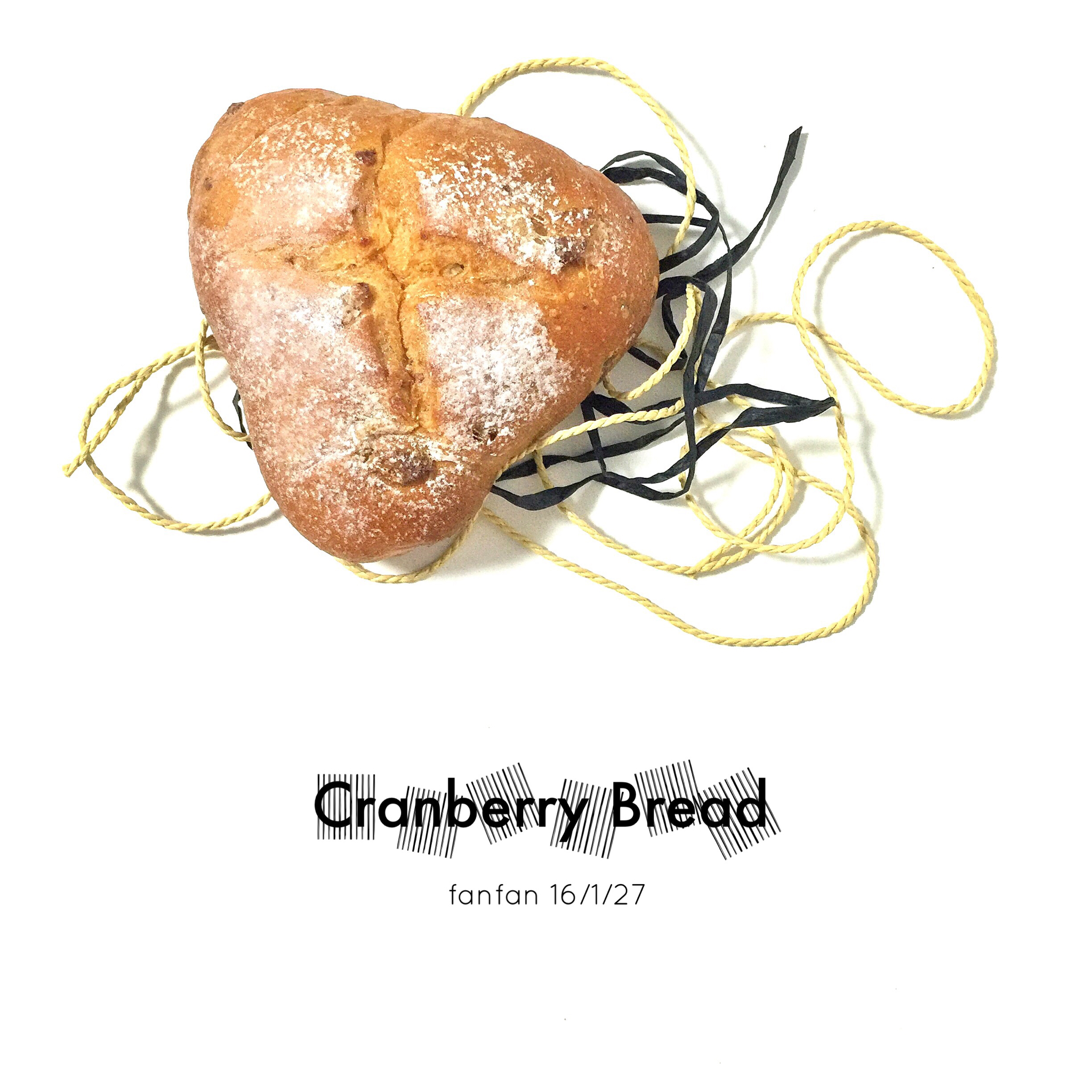 蔓越莓全麦黑糖面包