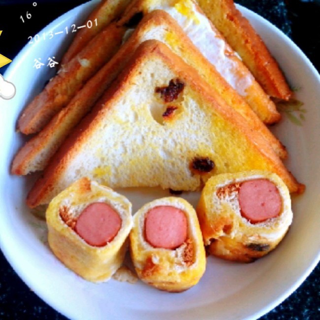 香肠卷三明治