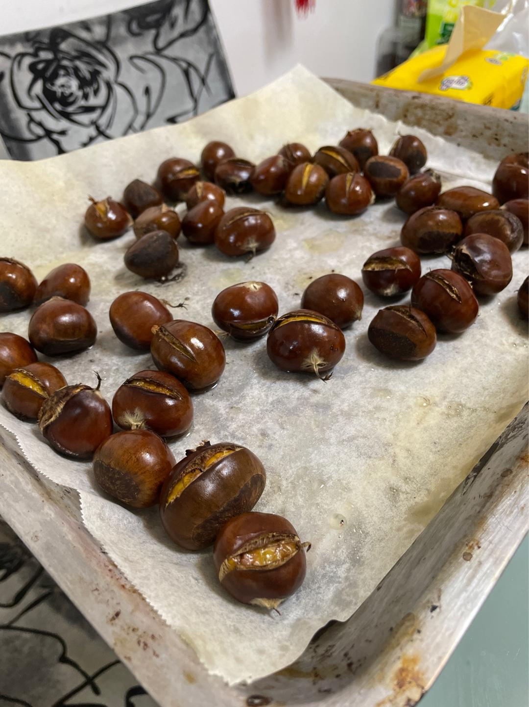烤箱版油栗子