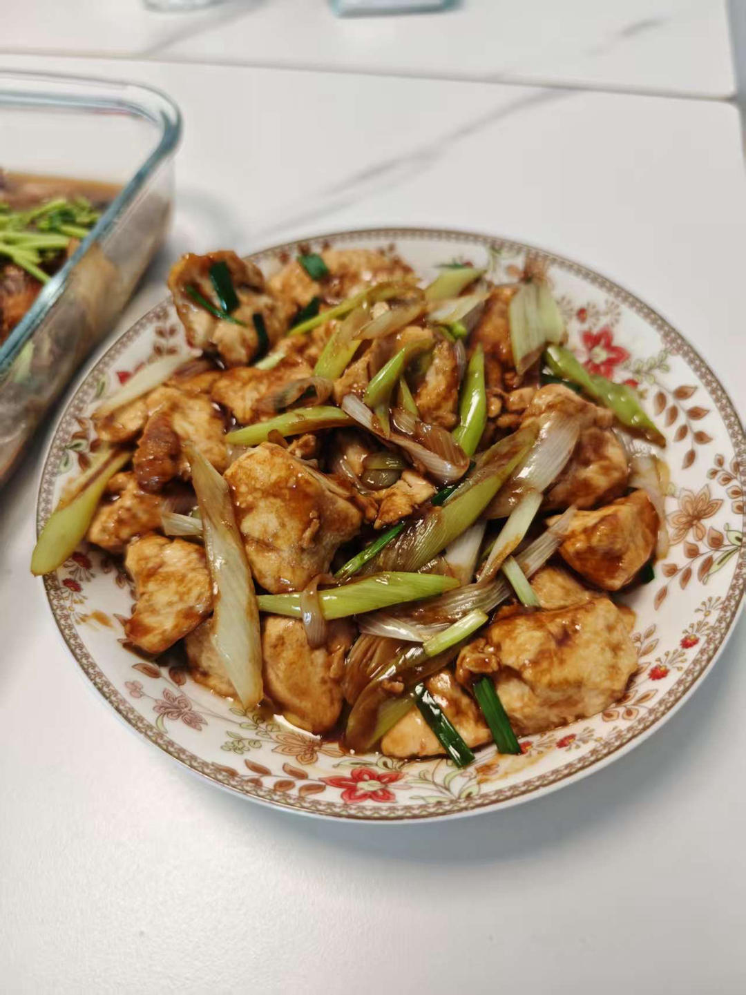 葱烧豆腐
