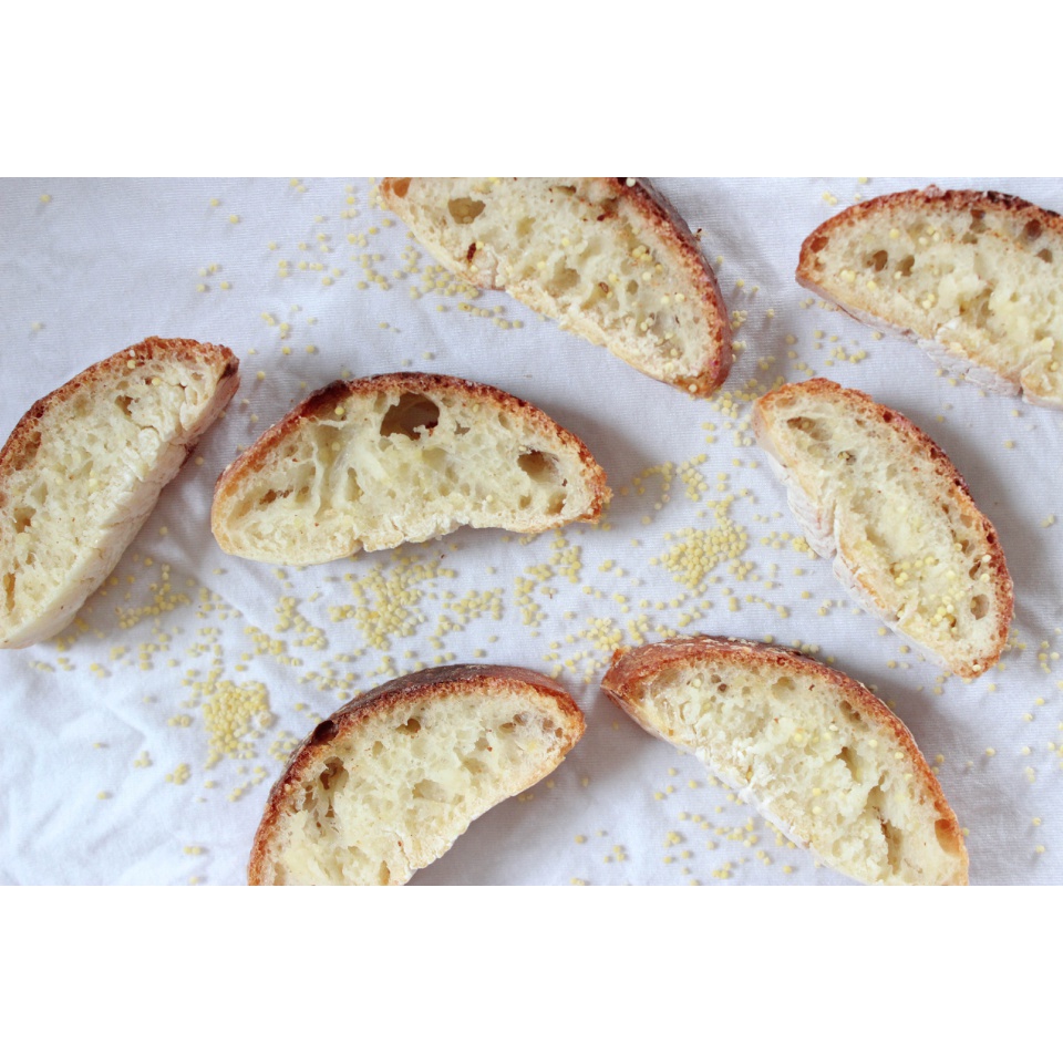 黑麦天然酵种小米法棍