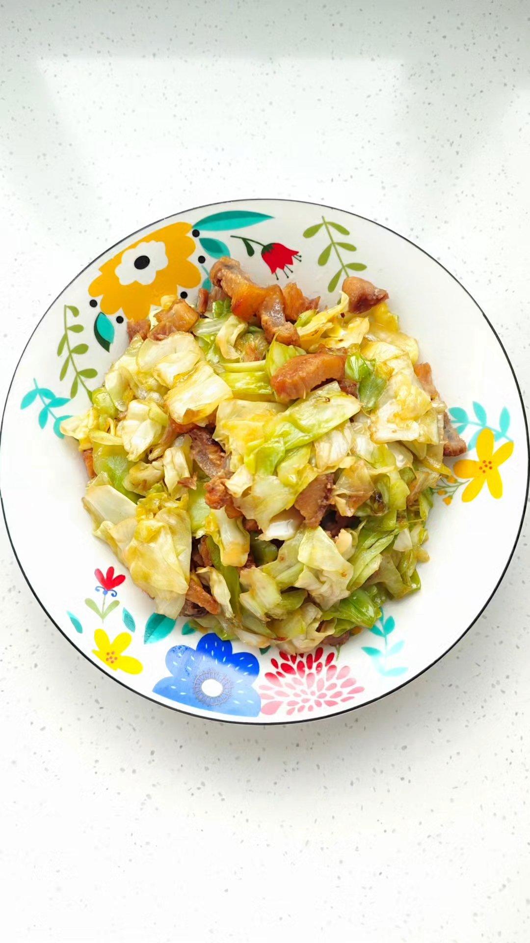 甘蓝炒油渣
