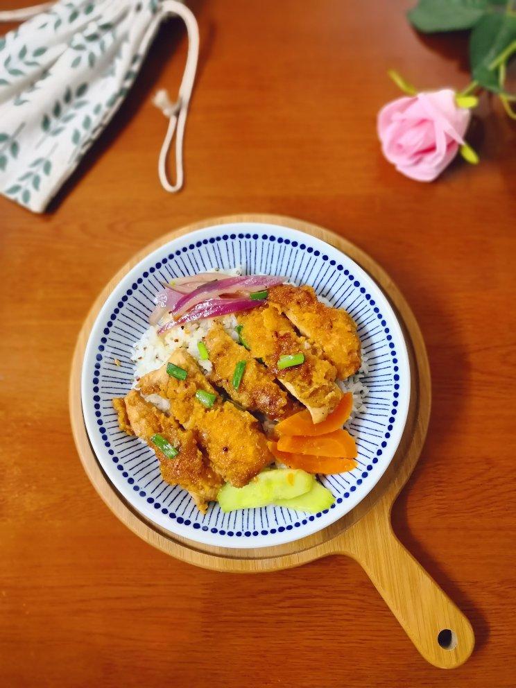 照烧鸡排饭