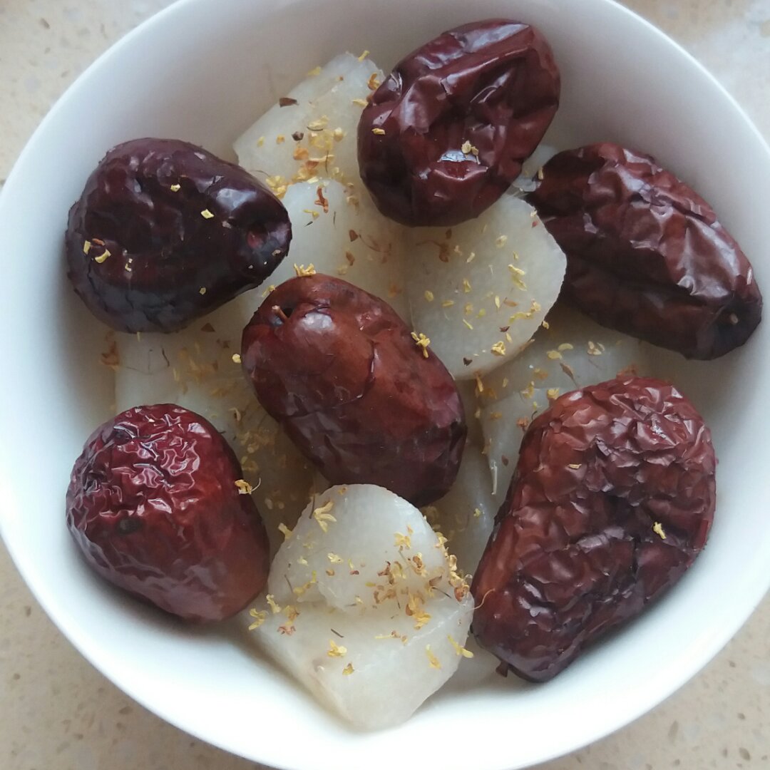 手机用户3518_1jvk做的桂花红枣蒸山药