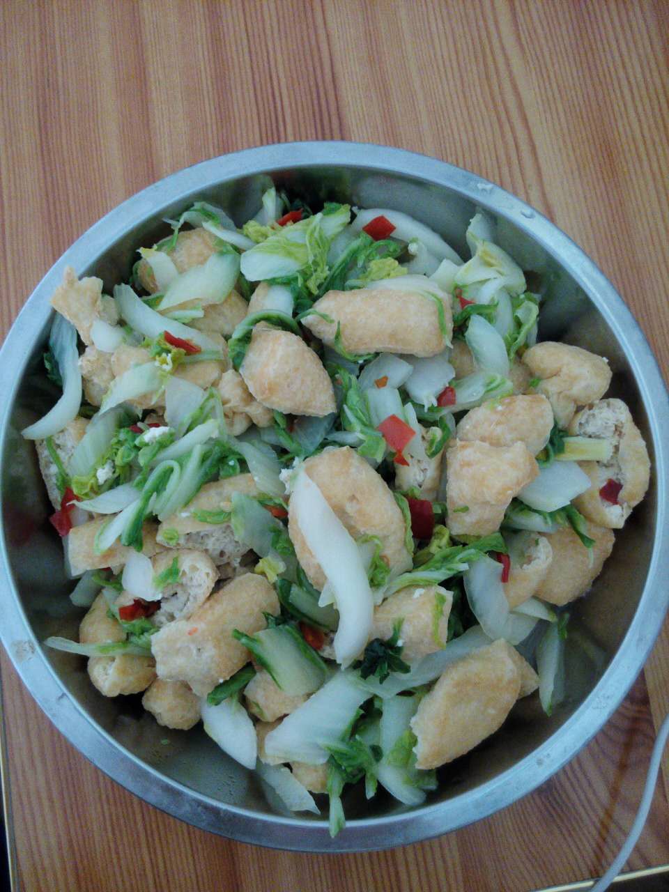大白菜焖油豆腐