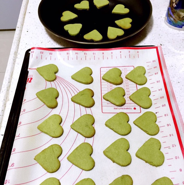 心形抹茶饼干