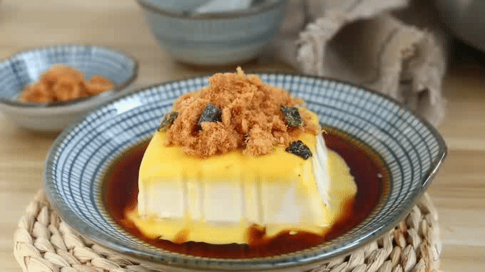 芝士肉松豆腐的做法