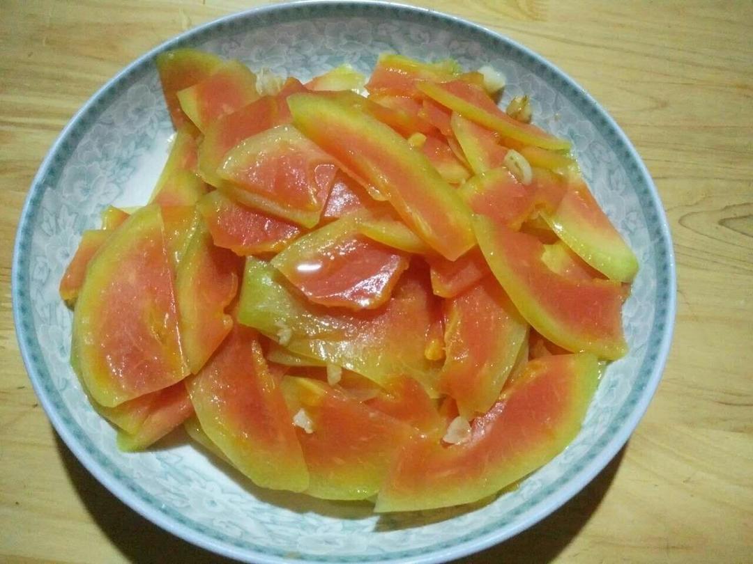 简易炒木瓜