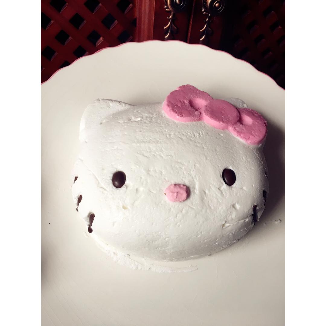 酸奶慕斯HelloKitty蛋糕