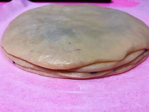 紫薯太阳花面包（一次发酵）的做法 步骤4