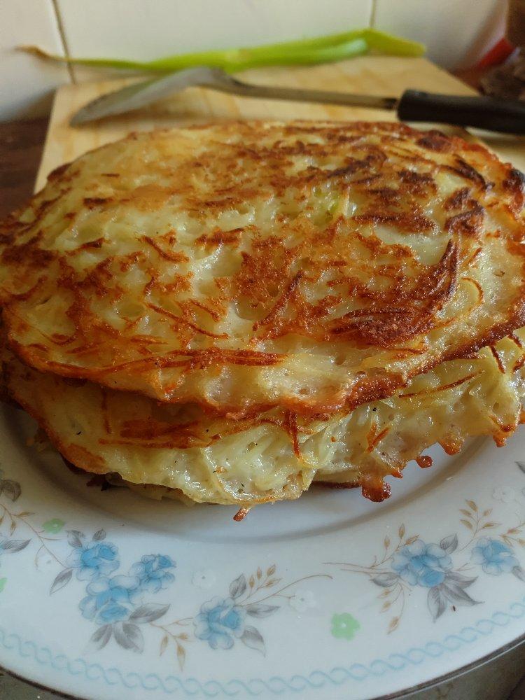 土豆丝鸡蛋饼