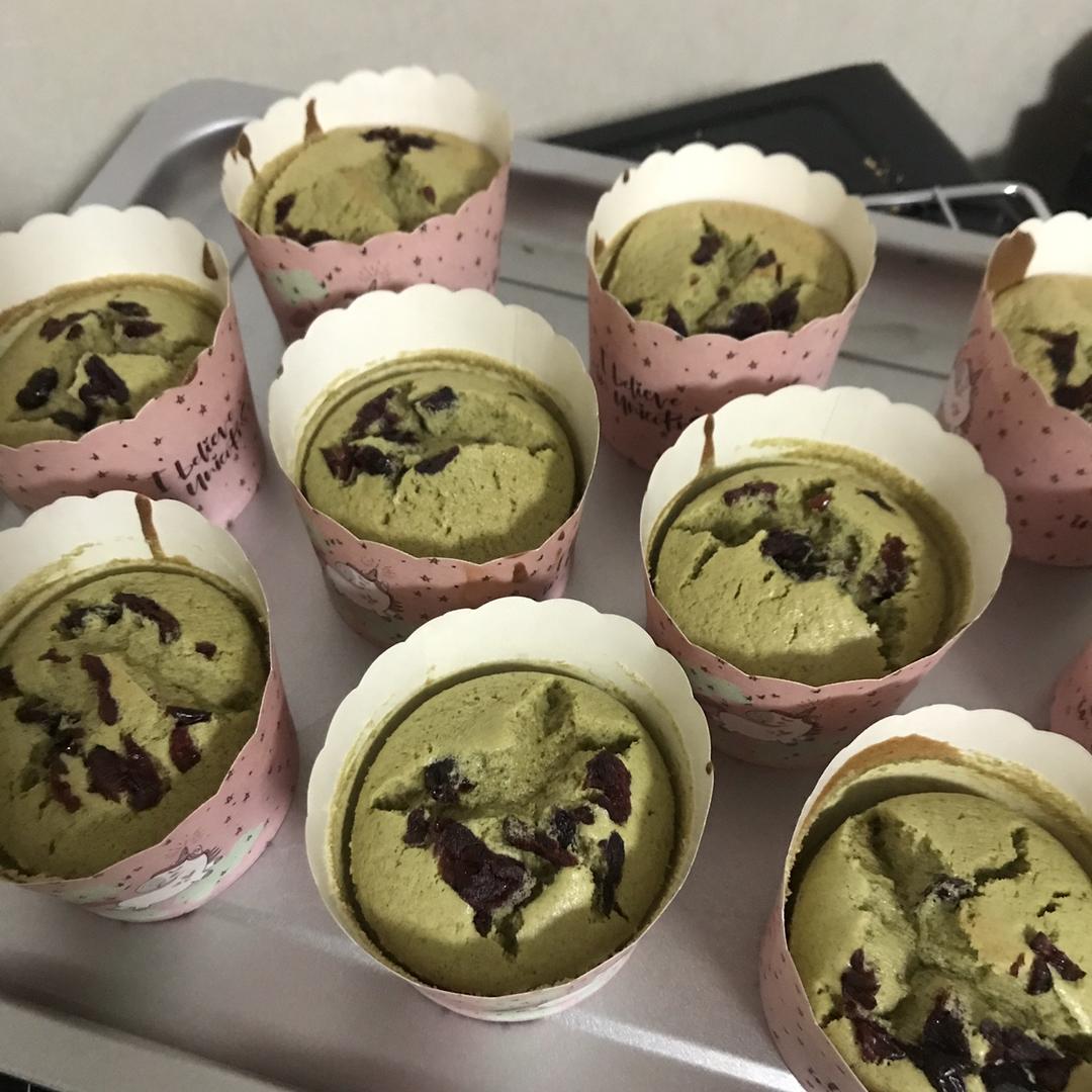 抹茶纸杯蛋糕