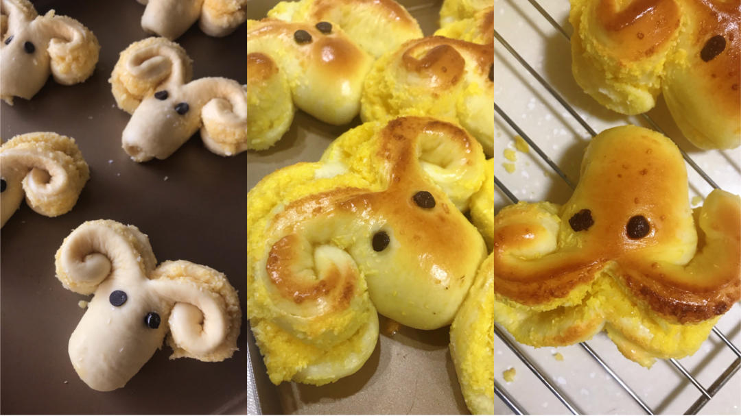 羊羊羊 🐏 椰蓉小面包、一次就成功‼️