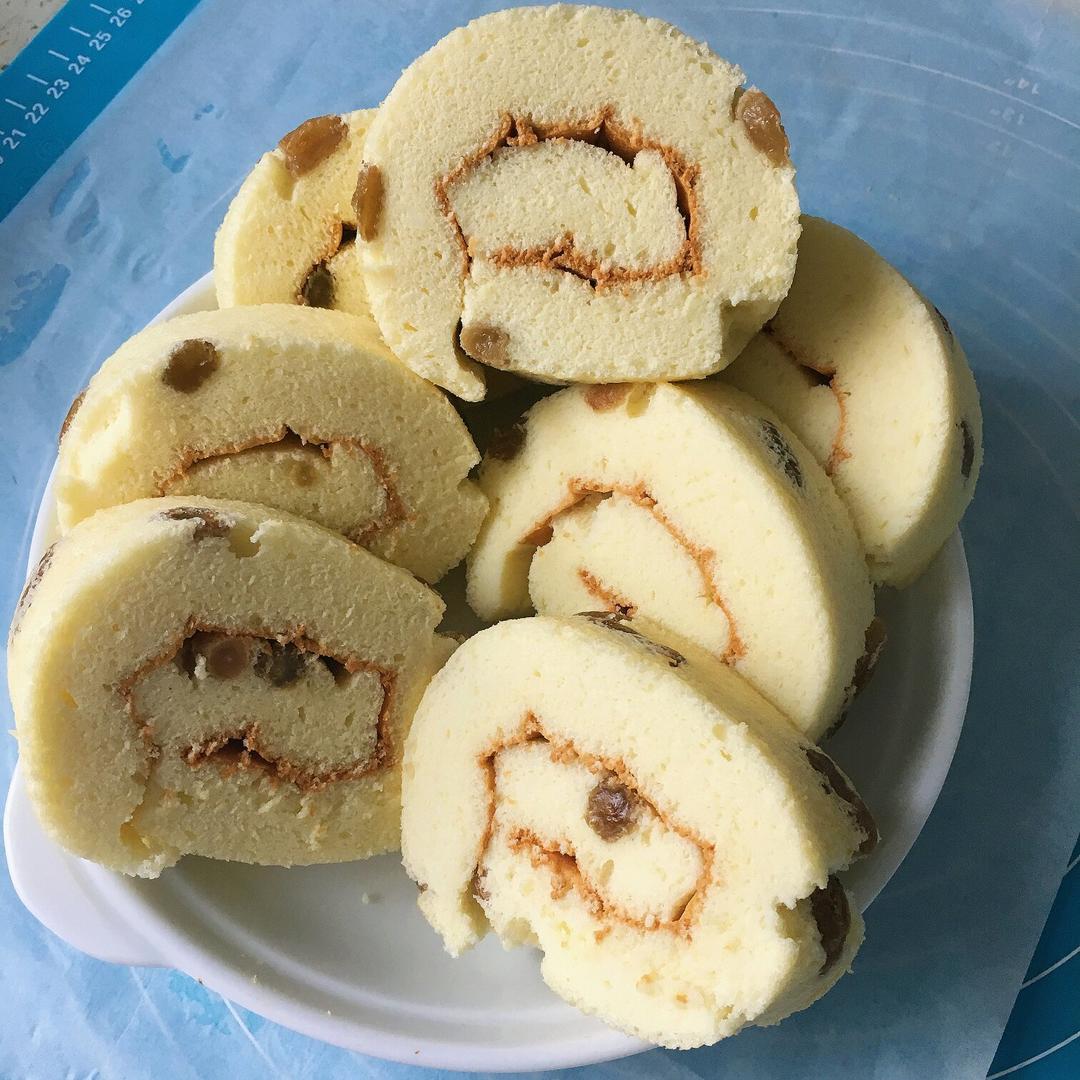 葡萄干蛋糕卷