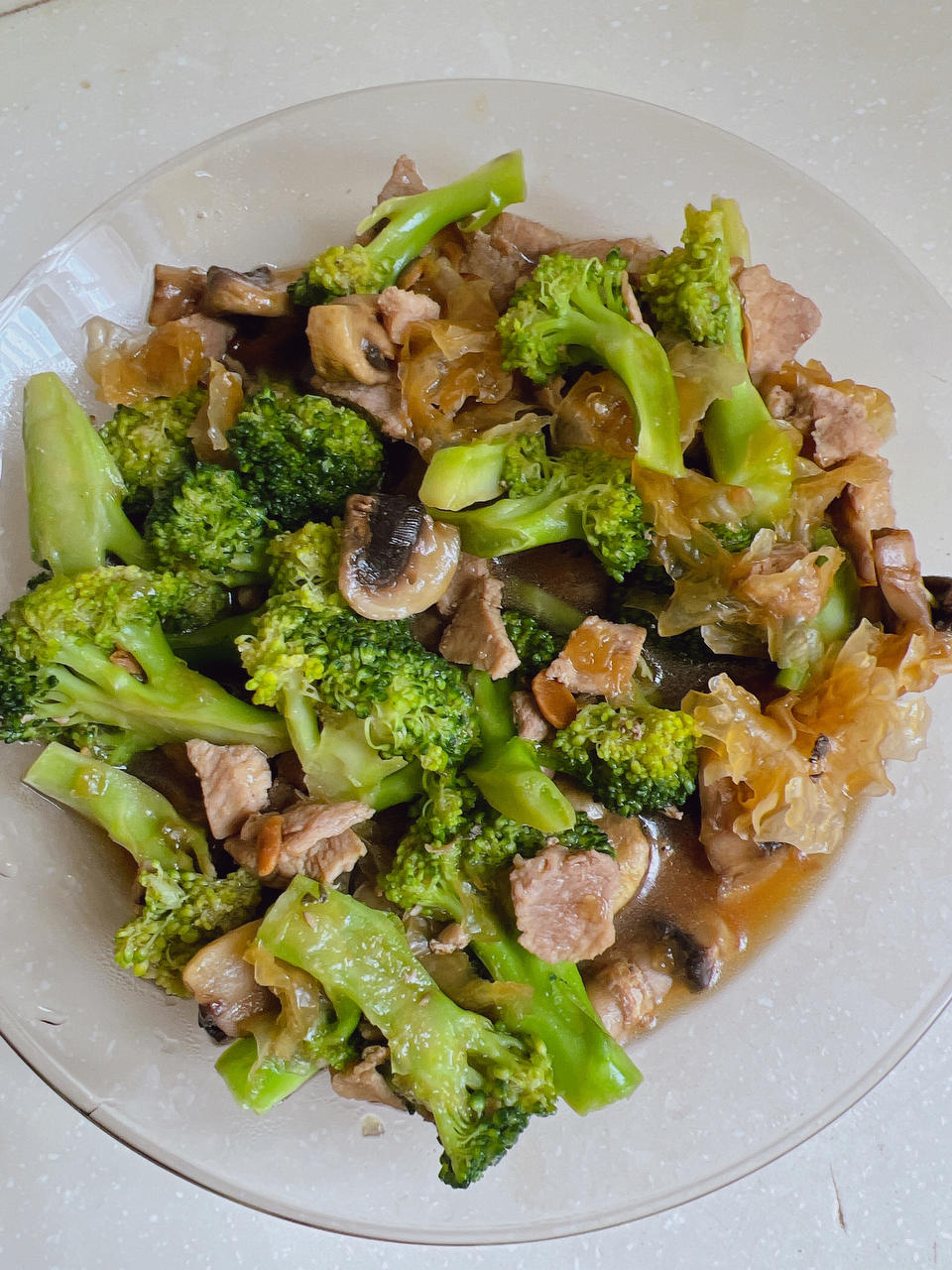 西兰花炒肉片