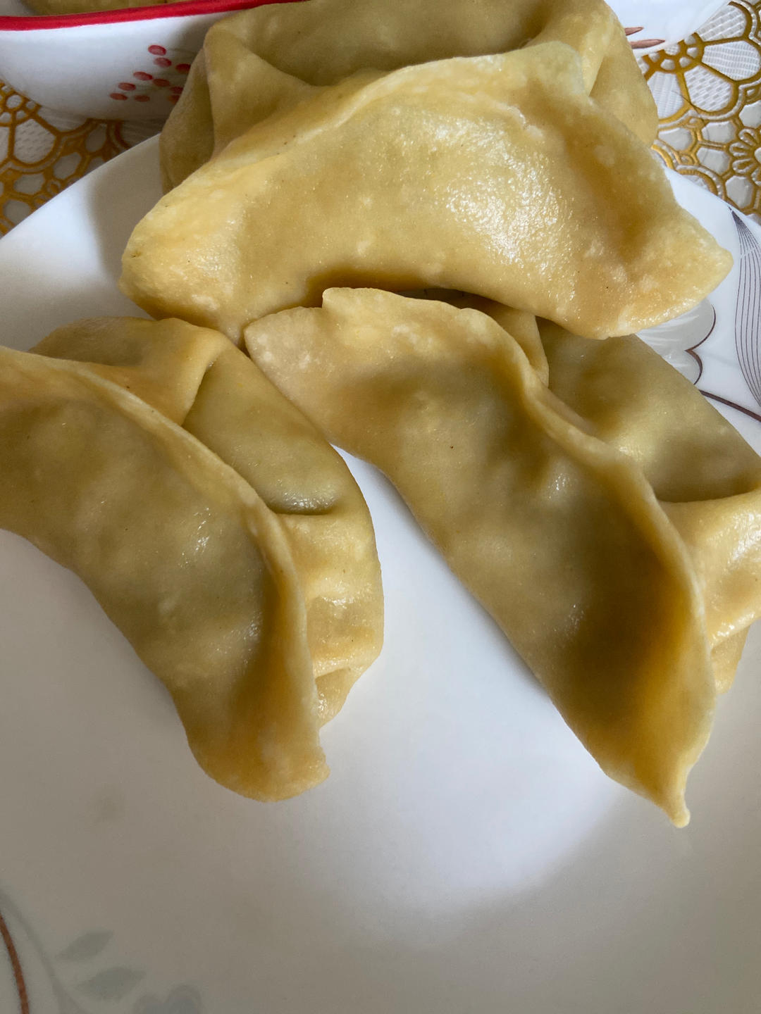 玉米面烫面蒸饺